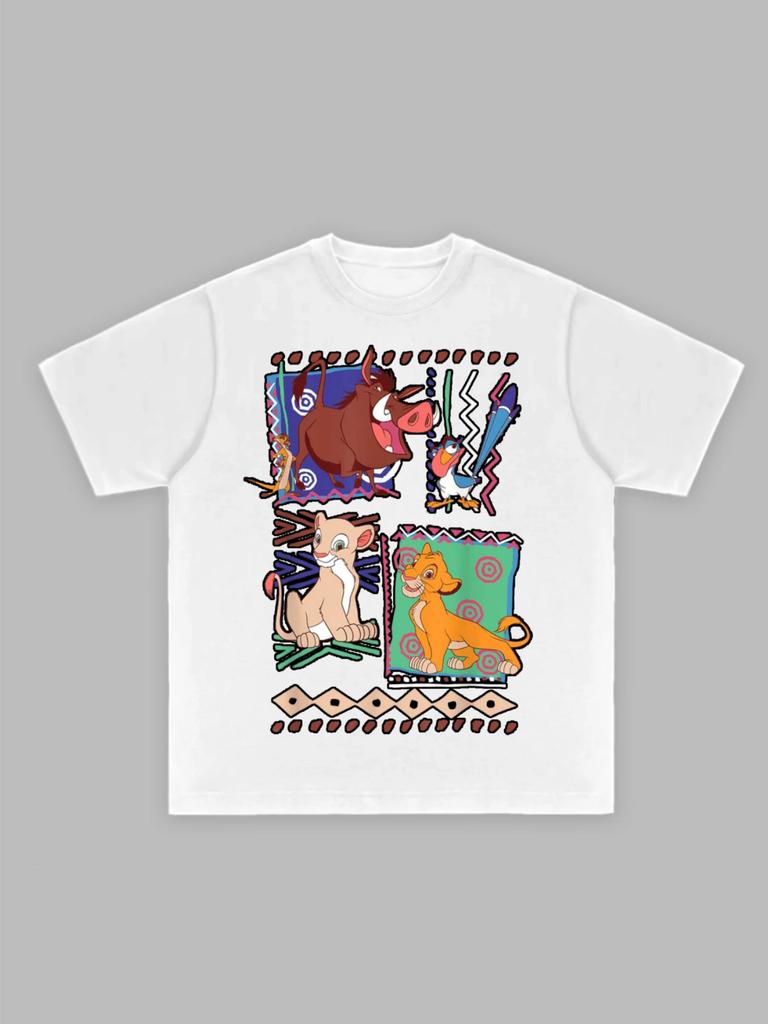 Disney Mickey Mouse Donald Duck Printed Mens TShirt Summer Casual Cute Cartoon Short Sleeve Top Mens Clothing Y2k Clothes Tee