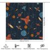 Space Adventure Shower Curtain Outer Space Decor For Bathroom Unique Astronaut And Rocket Design 180 X 240Cm Waterproof Fabric S