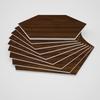 Hexagonal Wood Grain Foam Wall Sticker Kitchen Waterproof Oil-Proof Wallpaper Self-Adhesive Living Room Bathroom Thickened Tile Sticker