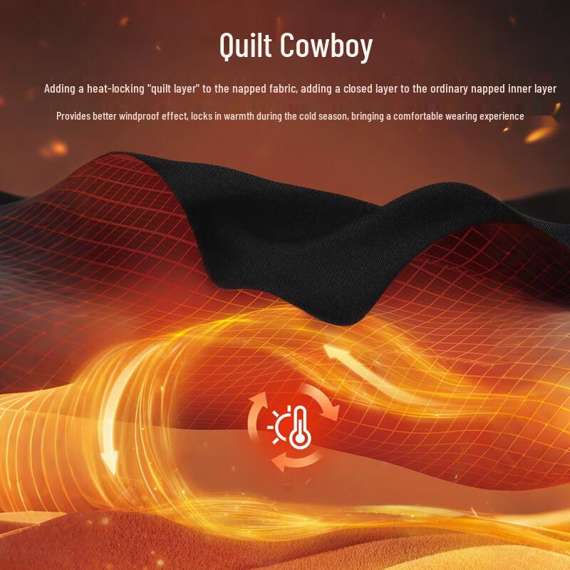 Lilang Men's Thermal Slim-Fit Stretch Denim Jeans