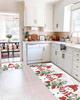 Christmas Snowman Snowflake Xmas Tree Kitchen Mats Decor Winter Xmas Non Slip Corridor Balcony Rugs Bath Doormat Foot Mat Decor