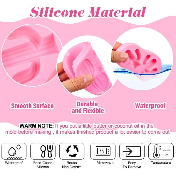 3 Pieces Cactus Silicone Fondant Moulds Cacti Hawaiian Cake Moulds Set for Making Sugar Chocolate Candy Gum Paste Cupcake Cake Decoration Supplies