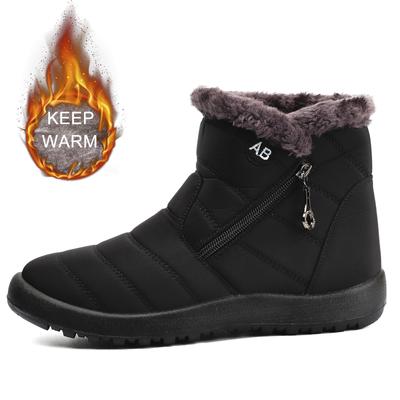 Dameslaarzen Waterdichte Enkellaarsjes Voor Dames Winterschoenen Warmhouden Sneeuwlaarzen Dames Rits Botines Winter Botas Mujer