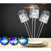 50PCS 5mm Multicolor Slow/Fast Flashing LED Diode Blinking Light Emitting Diodes 2 Pins Clear Round LED Lights