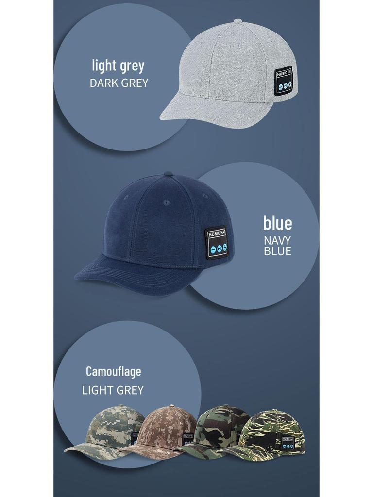 Bluetooth Speaker Sun Hat: Detachable, Washable Baseball Cap with Built-in Headset