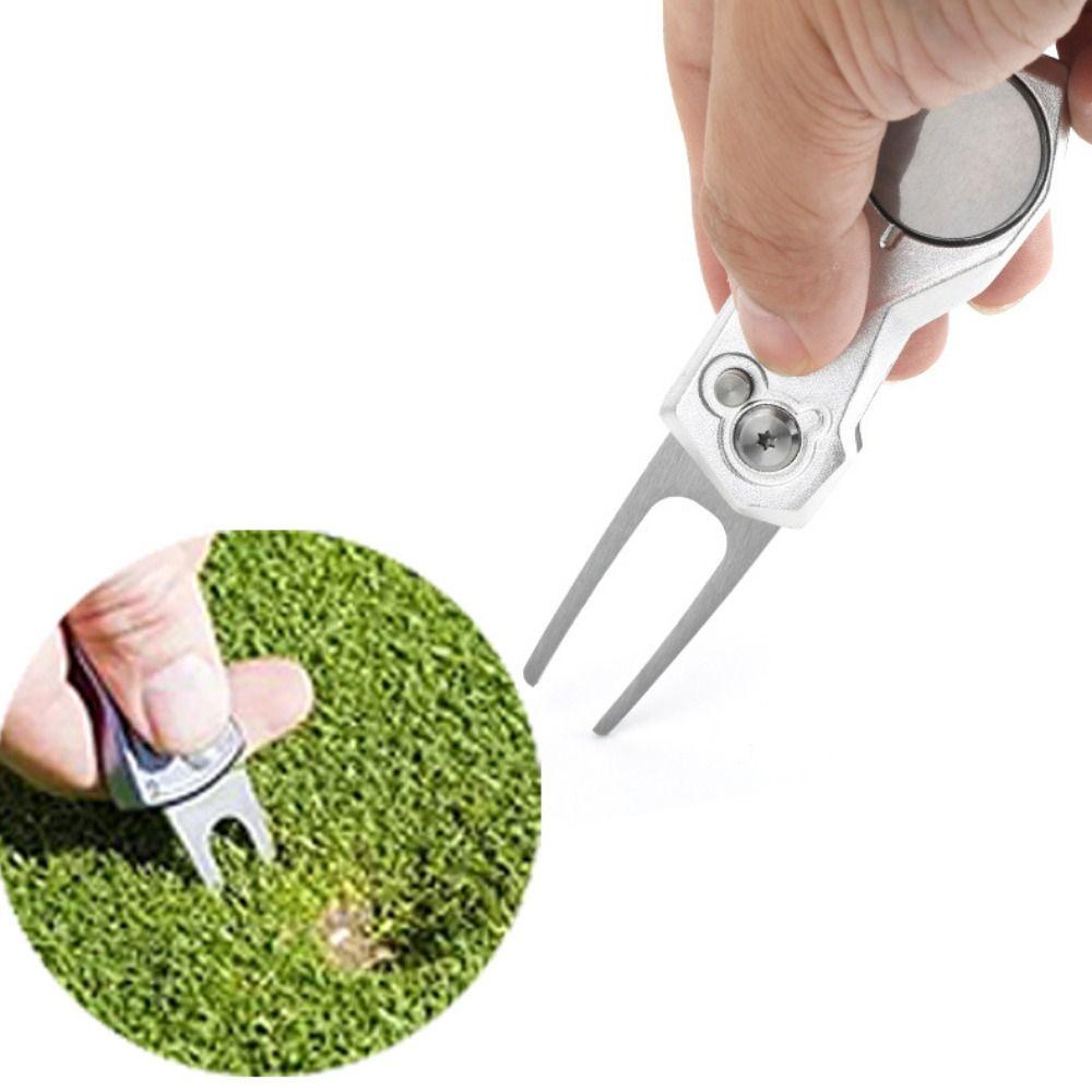 Switchblade Golf Green Gabel Ballmarker Mini Golf Divot Tools Geschenk für Golfer