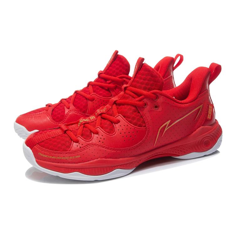 New LiNing Halberd III LITE Low-Top Casual Badminton Shoes Flame Red AYTR021-4