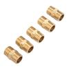 1 2  Brass Pipe Fitting Hex Nipple Water Tube Connecting Accessories (5pcs)