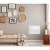 Fixed Electric Radiator with Dry Ceramic Inertia 1000W OCEANIC Rubis - Curved Design - White - NF