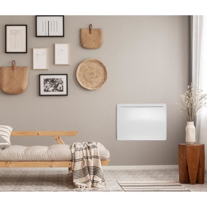 Non Communiqué Blanc Radiateur Électrique Oceanic Rubis 1000W Inertie Sèche Céramique - Image 5