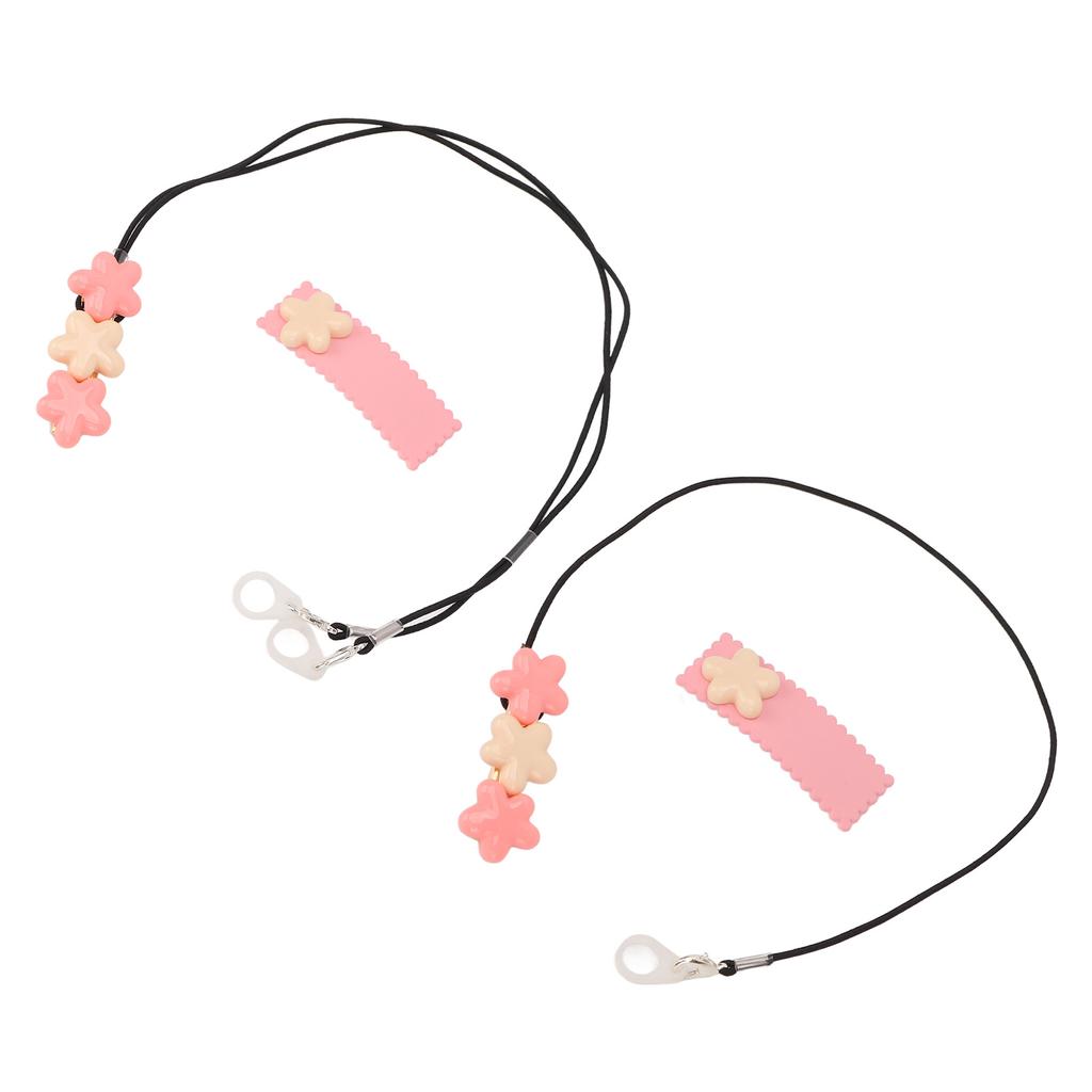 Hörgeräte-Lanyard-Clip 3 Blumen Schön Modisch Langlebiges Nylon Hörgerätezubehör für W