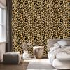 Animal Skin Wallpaper Ochre, Gold and Black for Living Room and Bedroom 50x1000