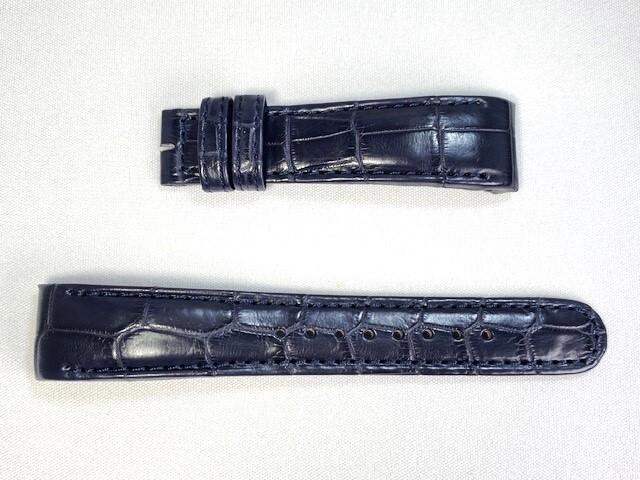 DE38AW SEIKO Grand Seiko 19mm Leather for Strap, Crocodile, Navy, SBGR013/ 9S51-0030