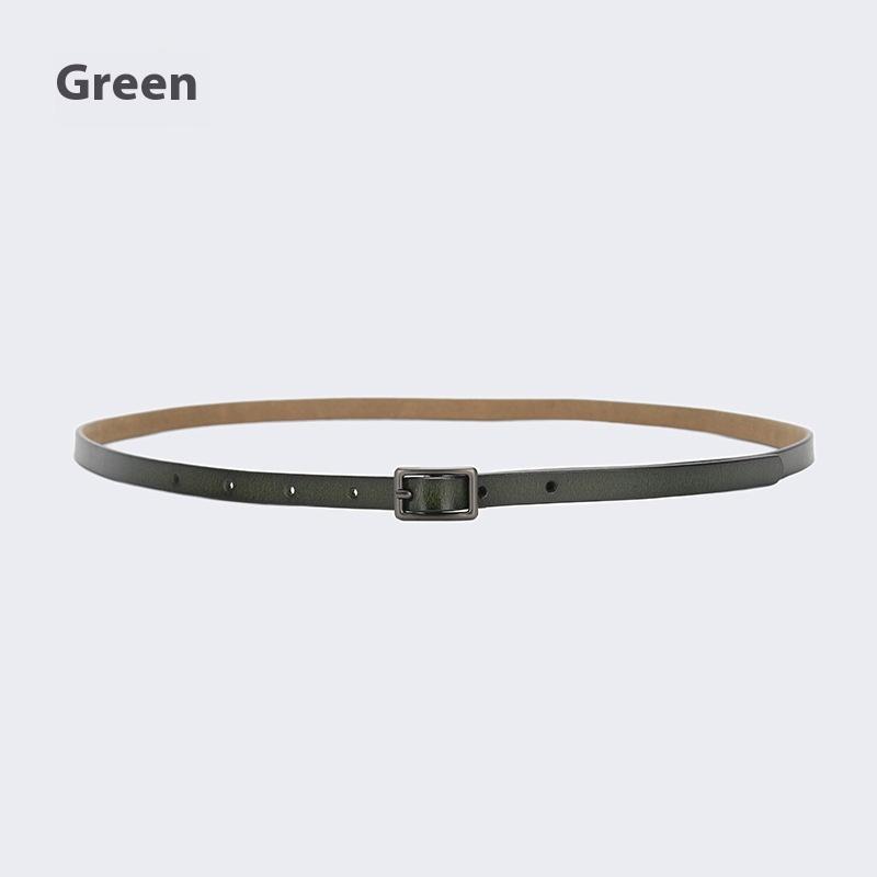 Ceinture Fine Décorative pour Femme Accessoires de Robe avec Jupe Été Noir Simple Polyvalent Mode Mode Petite Ceinture
