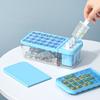 24 Grid Double-layer Ice Cube Mold for Household 2-in-1 Odorless Ice Making Box Ice Ball Ice Making Box