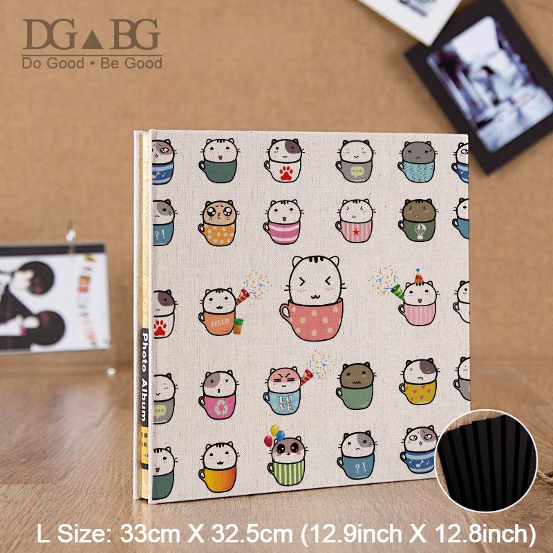 

Photo Album Scrapbook Self Sticker Storage 12 15 18 Inch Transparent Wedding Photoalbum Travel Vintage Stockbook Memory Book Cat