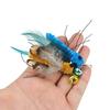 3pcs Plush Artificial Insect Cat Toy Accessories Replacement Head Cat Funny Teaser Stick Interactive Wand Feather Bug Pet Toy