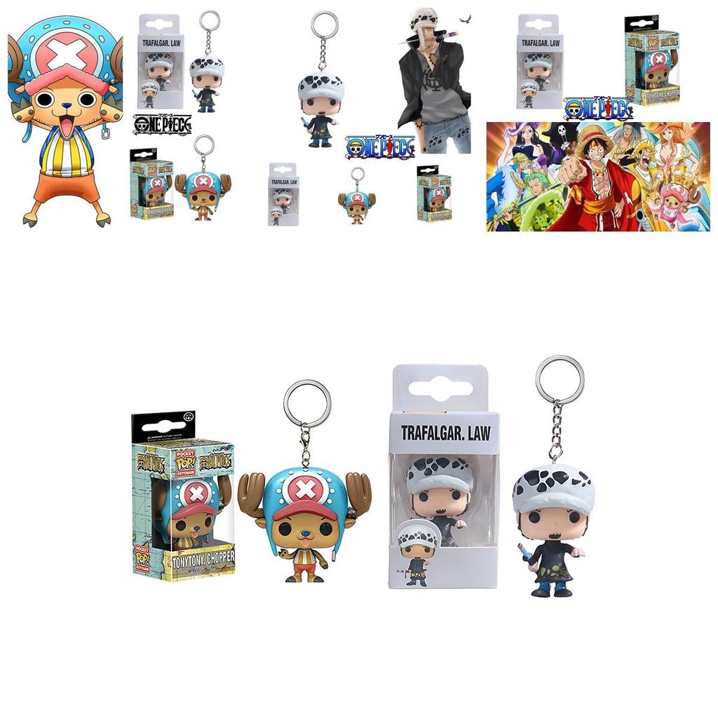 Pop Best-selling One Piece Luffy Anime Pvc Keychain Toy Gift Wholesale