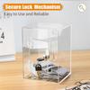 Openable Clear Acrylic Piggy Bank With Lock& Key, Reusable Money Saving Box For Adults Kids For Birthday