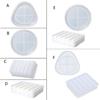 Triangular Round Coaster Molds Thick Resin Coaster Molds Storage Rack Mold Making Crafts Ornament Tool Easy To Clean