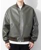 Qt8 Vêtements Gb Cuir Synthétique Veste Ma-1 (Kaki)