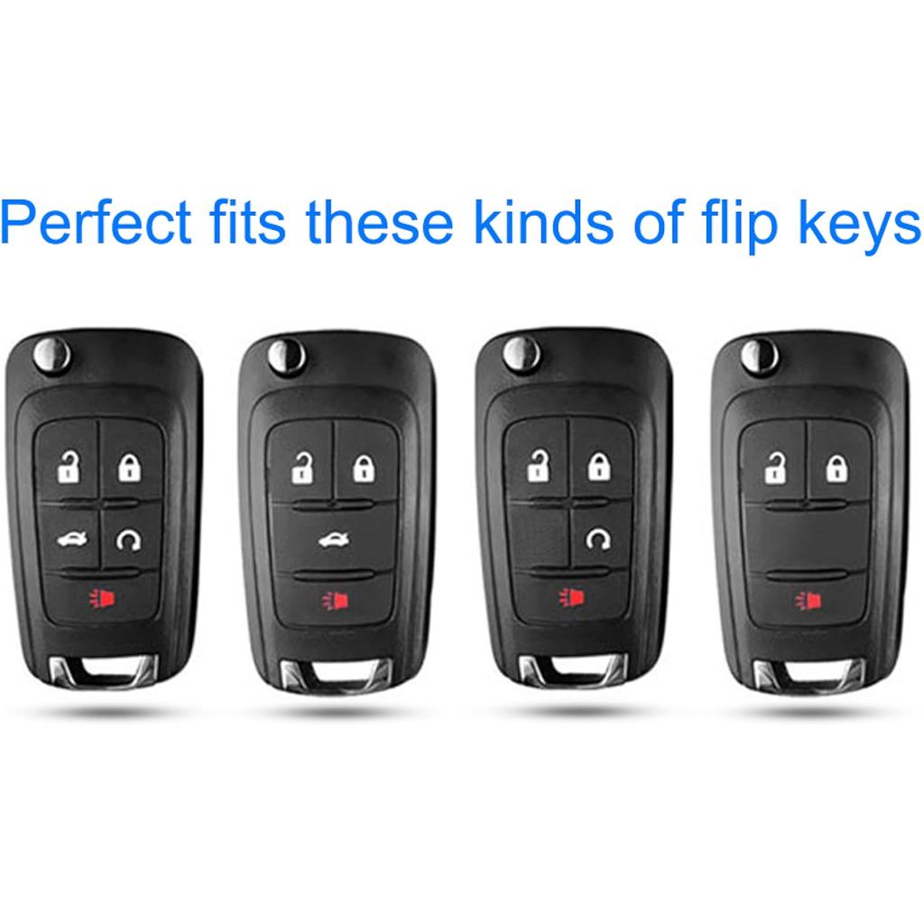 Do etui na kluczyk do Chevroleta z brelokiem, etui na kluczyk z TPU Premium z pełną ochroną do Chevroleta Equinox Camaro Cruze Malibu Sonic Buick Terrain