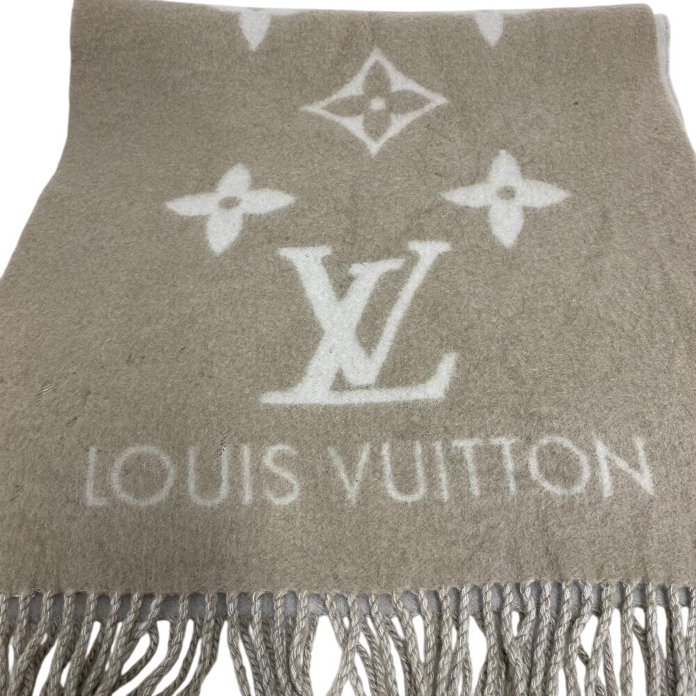 LOUIS VUITTON M70462 cashmere Escalp Scarf beige cashmere Used