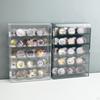 Coin Display Case 5 Rows Acrylic Storage Box Portable Medal for Grandfathers Fathers