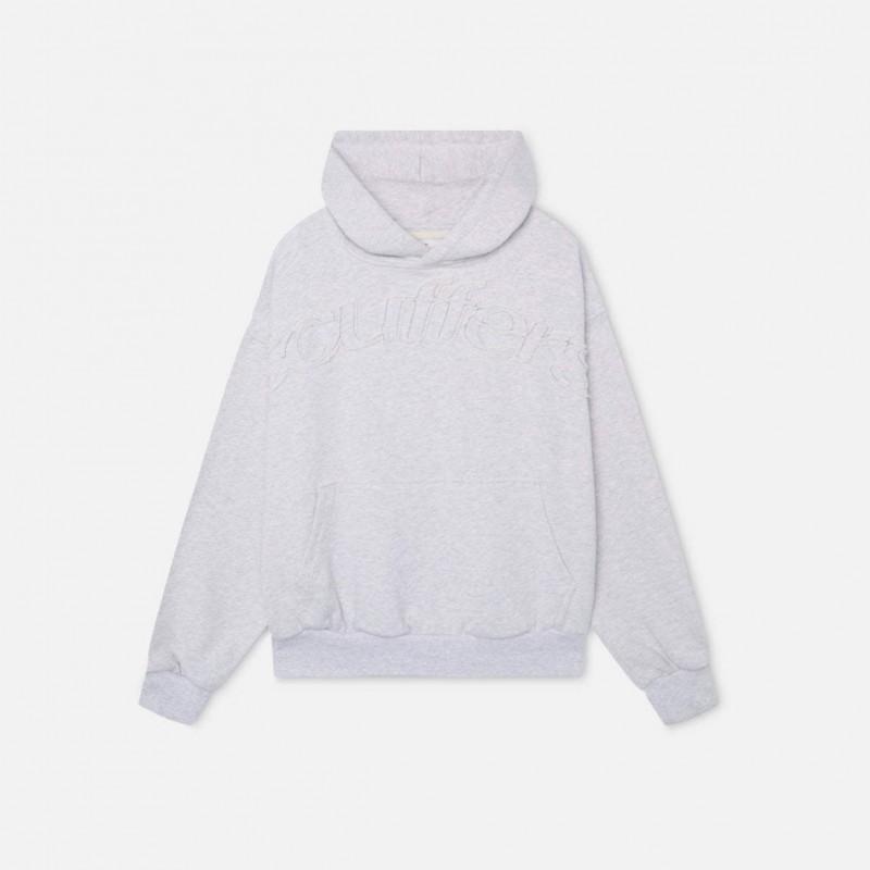 Unisex Oversized Hoodie With Embroidered Warm Cotton Sweatshirt Fall Winter Casual Wear
