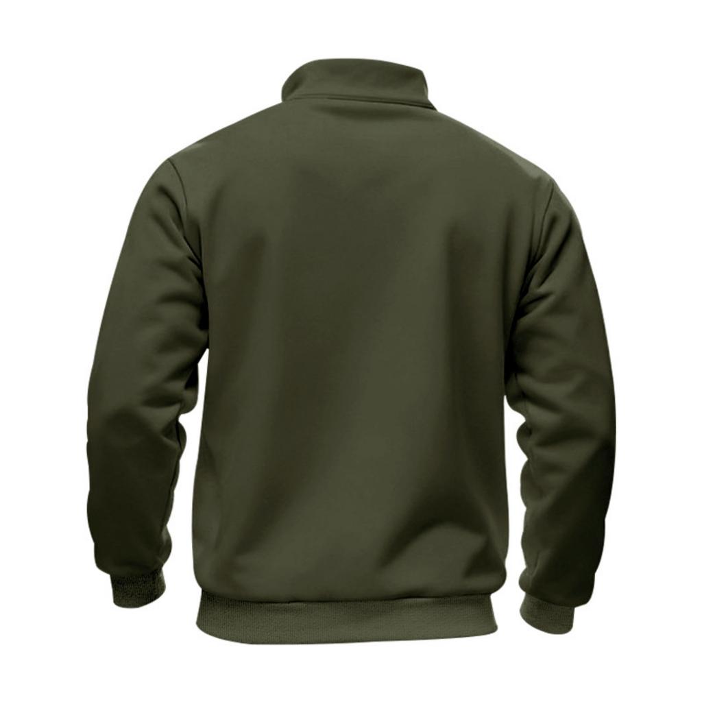 Men's Casual Half Zip Sweatshirt with Stand Collar for Everyday Wear