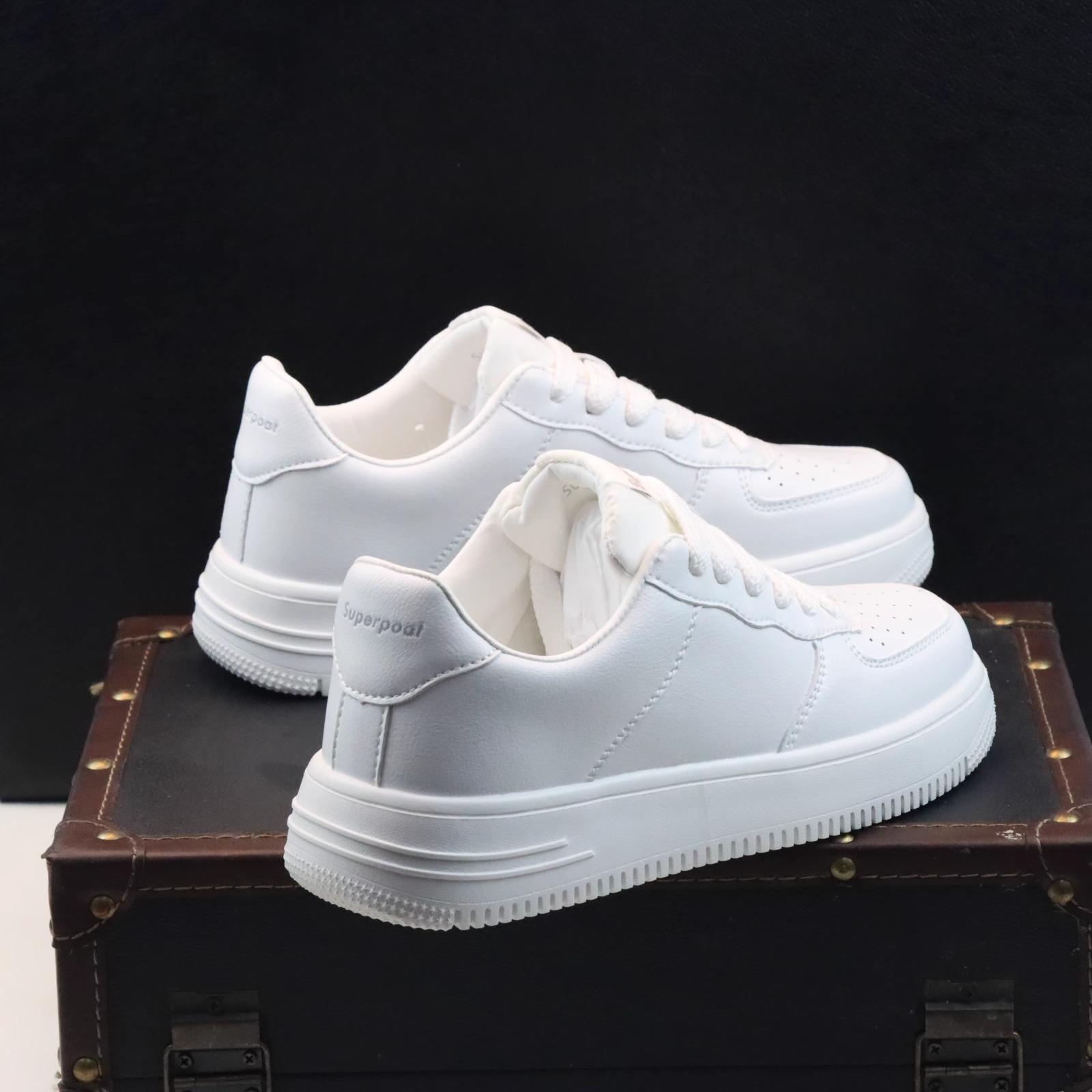 

Super fire little white shoes women s 2025 new spring and autumn thick soles increase height versatile popular sports and leisure board shoes men s sh 35