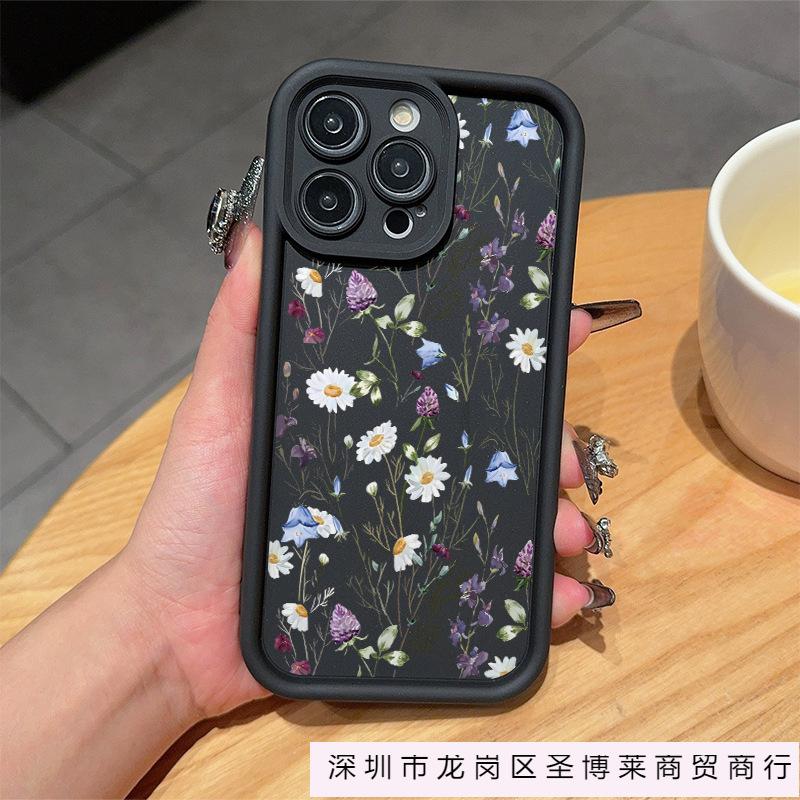 Small fresh flowers for iPhone16/17 Apple 11/12/13/14/15Pro Max fashion phone case