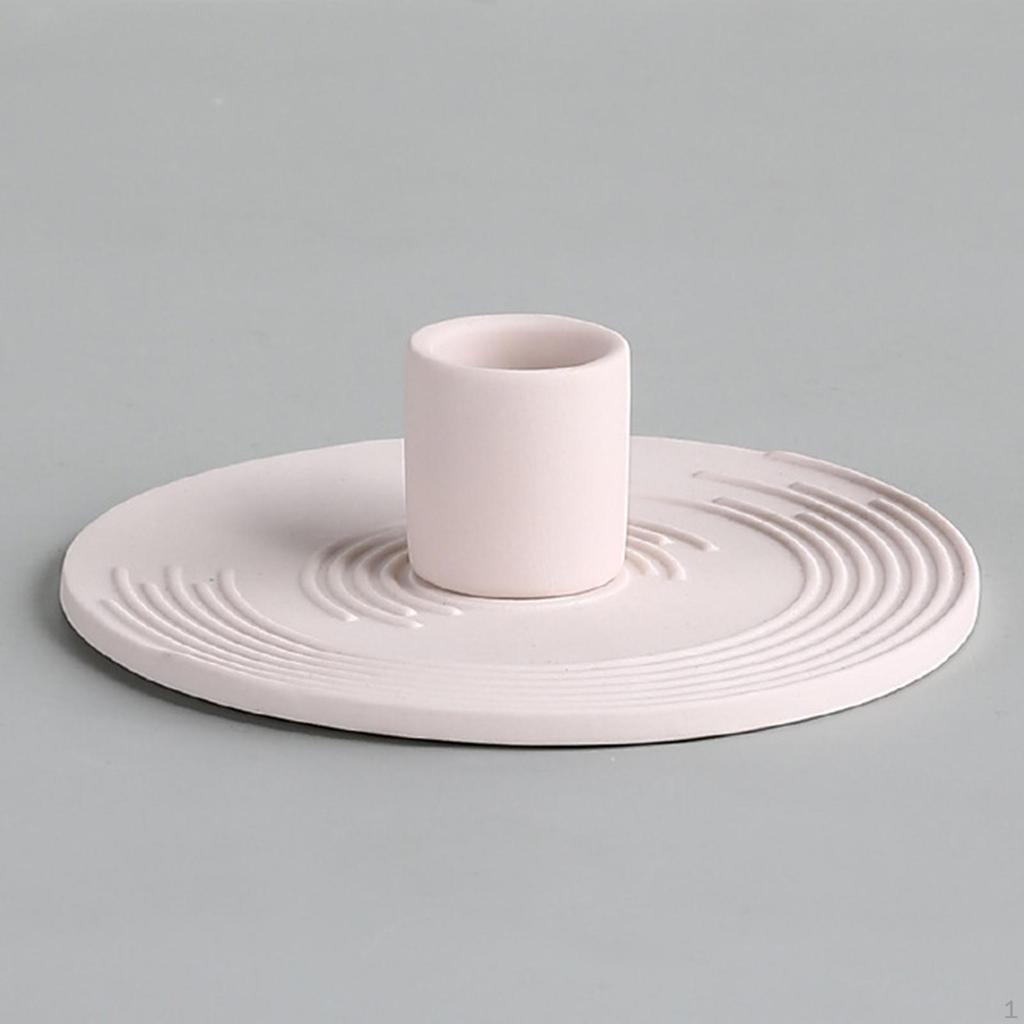 Candle Holder Ceramics Taper Candles Candleholder Support Stand for Table Wedding Dining Room