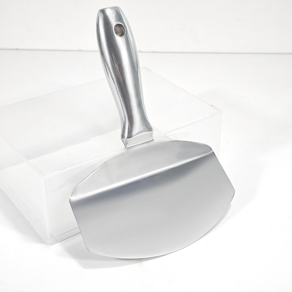 Stainless Steel Bucket Scoop Arc-shape Shovel Putty Scraper Bucket Scoop for Clean Paint Mortar Putty Etc