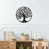 Tree of Life Metal Wall Art - Family Tree Decor, Iron Silhouette for Home Decoration