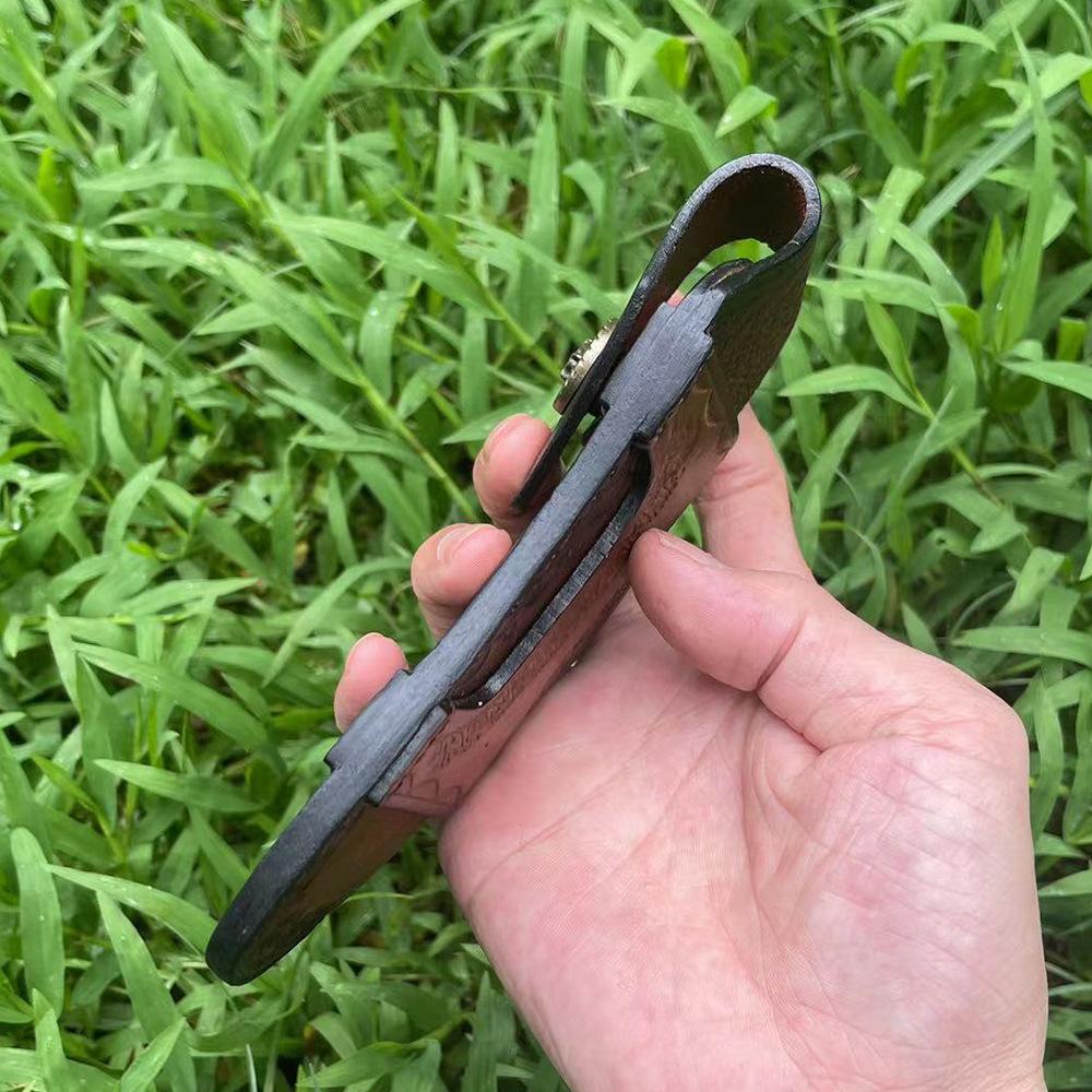 Large Size Top Grain Cowhide Scabbard  Folding Knife Sleeve Holder Scabbard Universal Knife Cover  Camping Knife Holsters