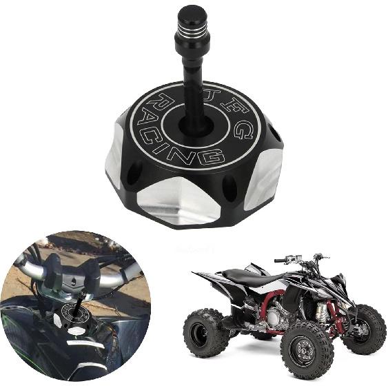 

JFG RACING ATV Gas Cap Fuel Tank Cap CNC for Big Bear 400 350 Grizzly 660/600/450/350 Kodiak 400 450 YFZ 450 Bayou 220 250 300 400 Banshee350 Warrior чёрный
