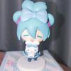 Kawaii Hatsune Miku VOCALOID Fufu Chibi Figurine Cartoon Doll Desktop Ornament Action Figures PVC Models Anime Collectibles