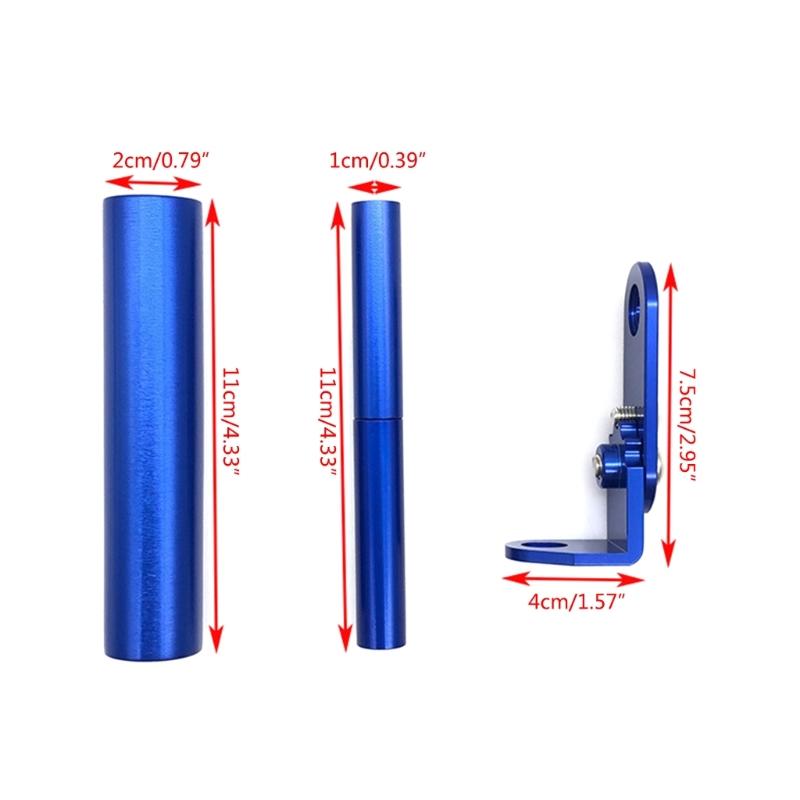 Motorcycle Handlebar Extender Clamp Frame Aluminum Extension Bracket Holder for Cellphone Speedometer with Screws