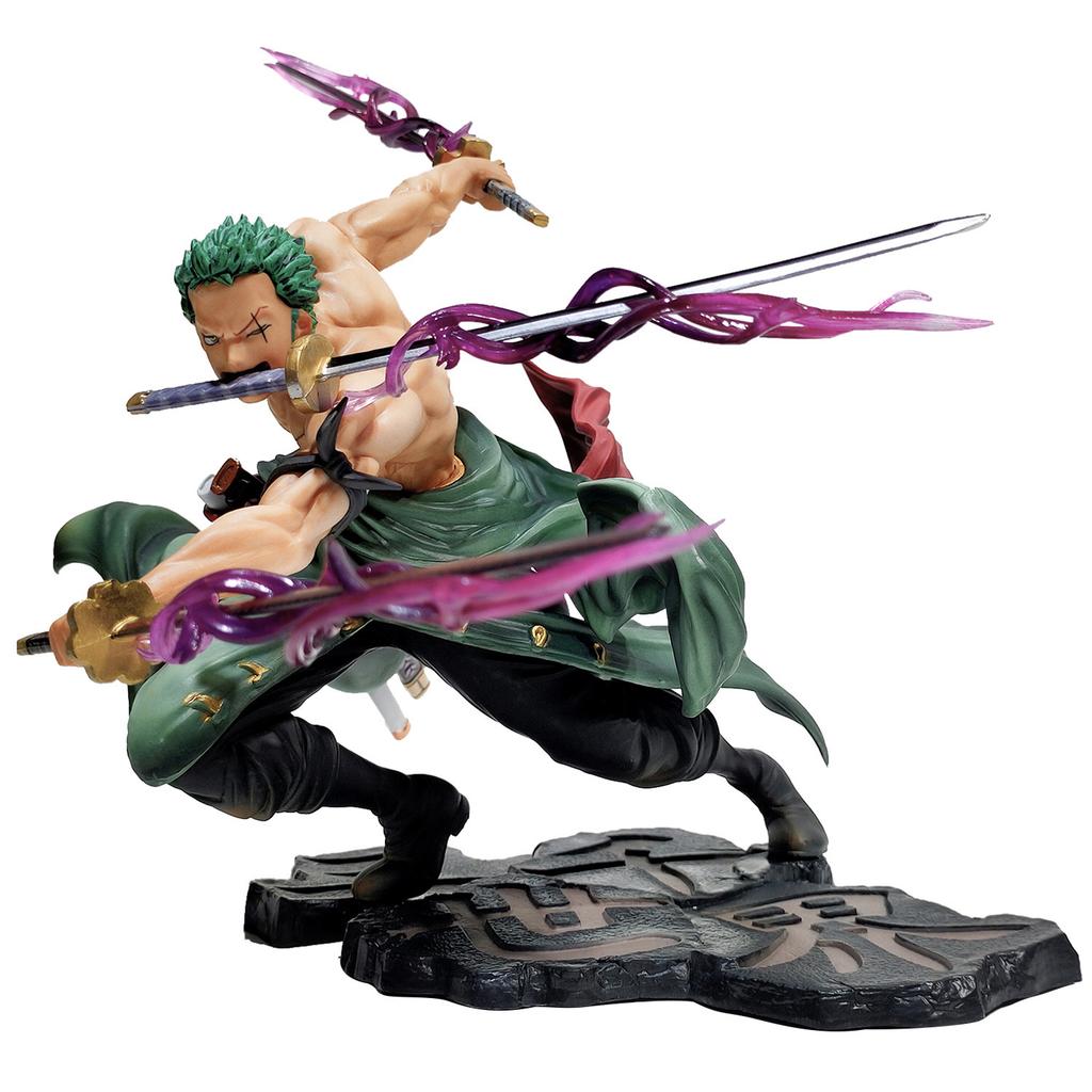 One Piece Roronoa Zoro 3 Sword Style Action Figure Santoryu Three Thousand Worlds Collectible Model Gift