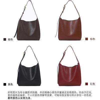 Cross-Border New Simple Casual Single Shoulder Crossbody Bag High-End Tote Bag Large Capacity Commuter Mother-Daughter Bucket Bag for Women