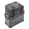 Set 3x Sacoche de couvercle pour valises laterales aluminium / top case KH2