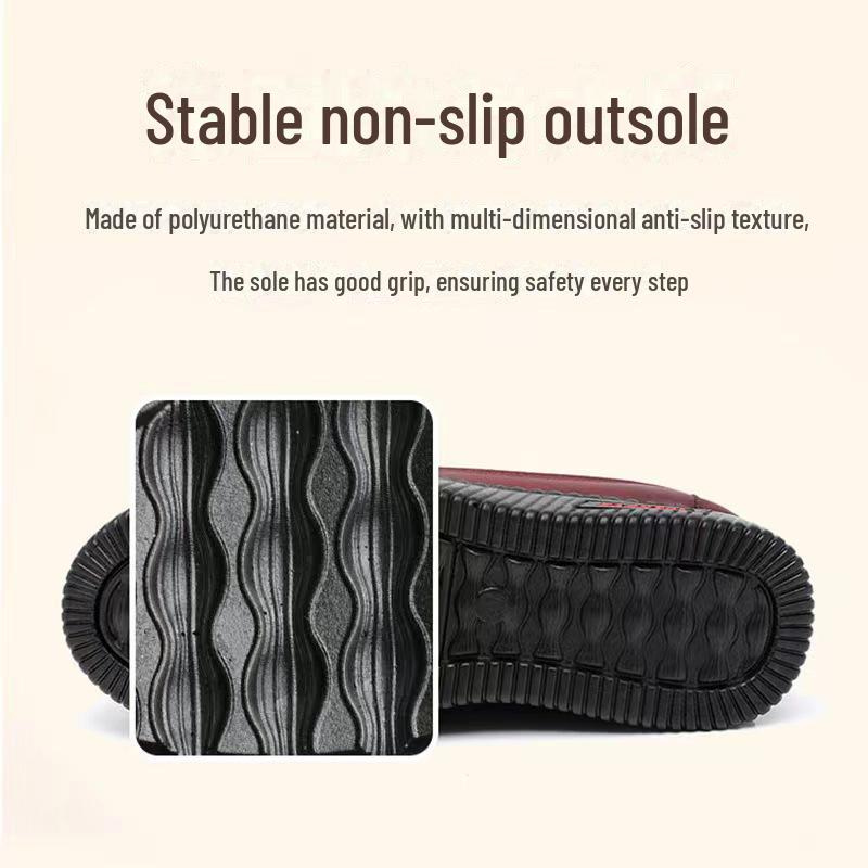 Χειμερινές Μπότες από Βαμβάκι με Αντιολισθητική Σόλα για Γυναίκες - Ζεστές, με Πλούσιο Βελούδο, Ιδανικές για Μεσήλικες και Ηλικιωμένες.