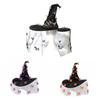 Funny Butterfly Wizard Cap Colorful Halloween Cap with Veil Halloween Witch Hat  Masquerade