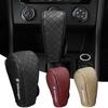 Car Gear Shift Cover PU Leather Shift Lever Cover Gearbox Shifter Knob Protective For MK7 MK6 MK5 Ibiza Leon FR 2 Altea Aztec Golf-4 5 6 7