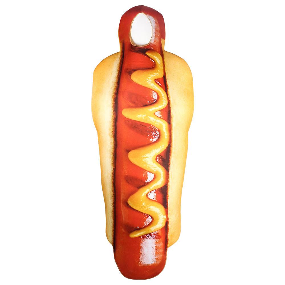 Food Theme Adult Costume Sausage Hamburger Fries Cosplay Outfit For Halloween And Party Fun