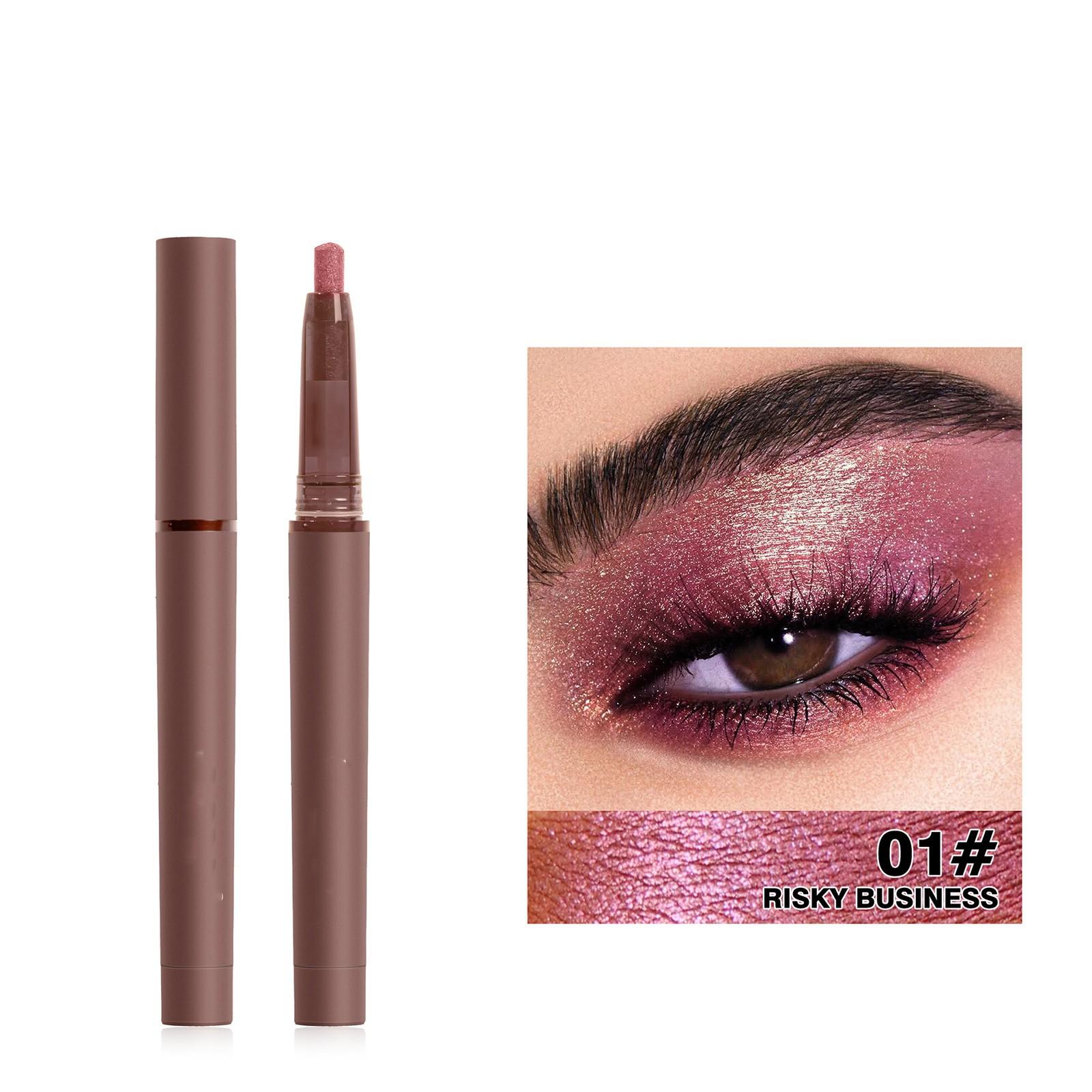 

Twelve Color Highlight Eye Shadow Pen Pearl Light Fine Glitter Jelly Eye Shadow Stick One Size