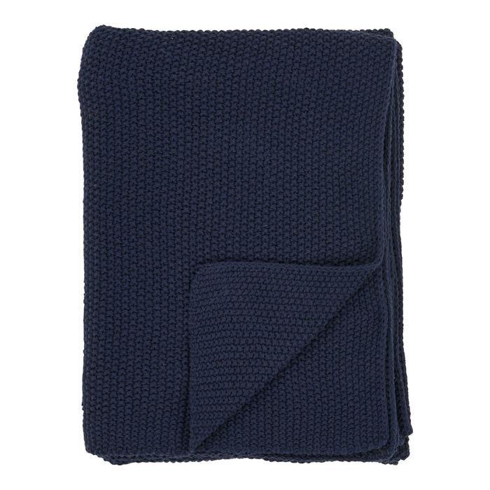 Santos plaid 130x170cm bleu.