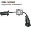 Usa To European Trailer Light Converter 7 Way Flat Socket (us Vehicle) To 13-pin Round Plug (eu Tra