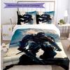 Transformers Printed 3PCS Bedding Set Soft Breathable Duvet Cover Pillowcases Set Washable Bedroom Decor Home Gift